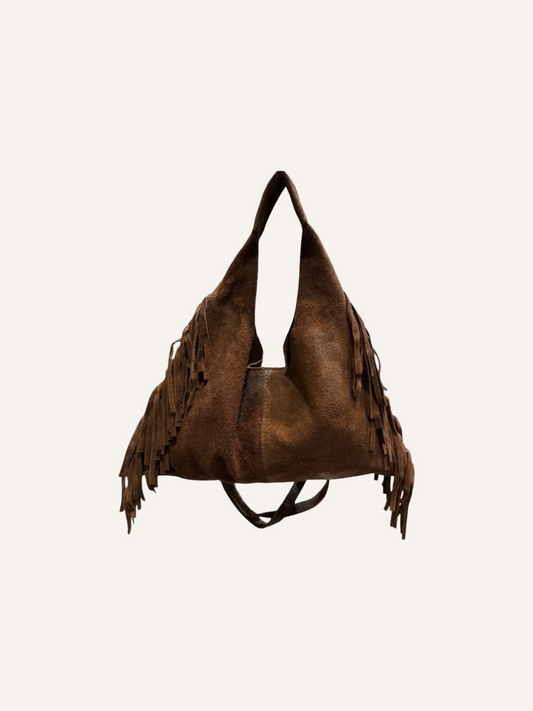 Marcella Suede Fringe Bag